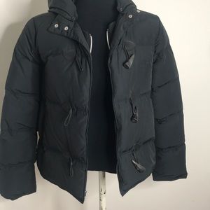 James Perse size 4/6 winter black coat puffer